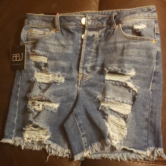 Fashion Nova Pants - Distressed Jean Shorts from Fashion Nova
